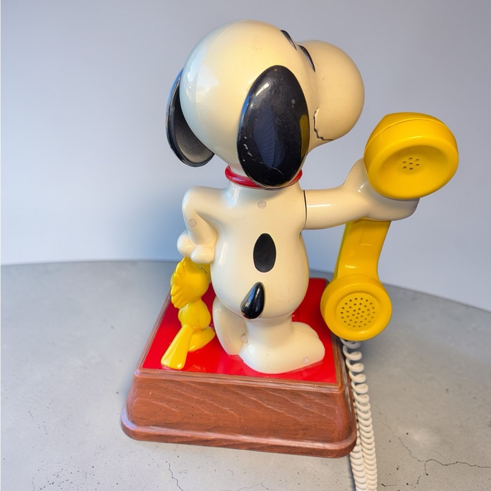 Vintage Snoopy & Woodstock Telephone – Peanuts Landline Phone 1970s/80s - Picture 4 of 6